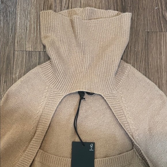 PAIGE Tan Long Sleeve Knit Dress - Picture 6 of 15